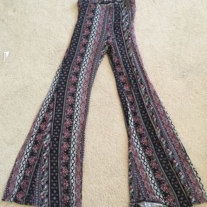 F21 fit and flare boho pants